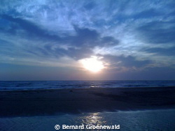 This is a shot of Sodwana with the sun rising over the se... by Bernard Groenewald 